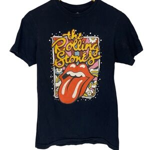 The Rolling Stones Black Cotton Tee